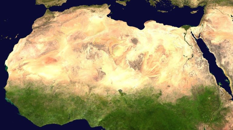 sahara, desert, satellite image